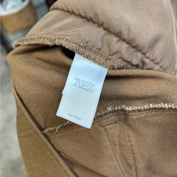 J.JILL Brown Premium BI-STRETCH Cotton Blend Capri Pants Size 14‎ - Picture 6 of 10
